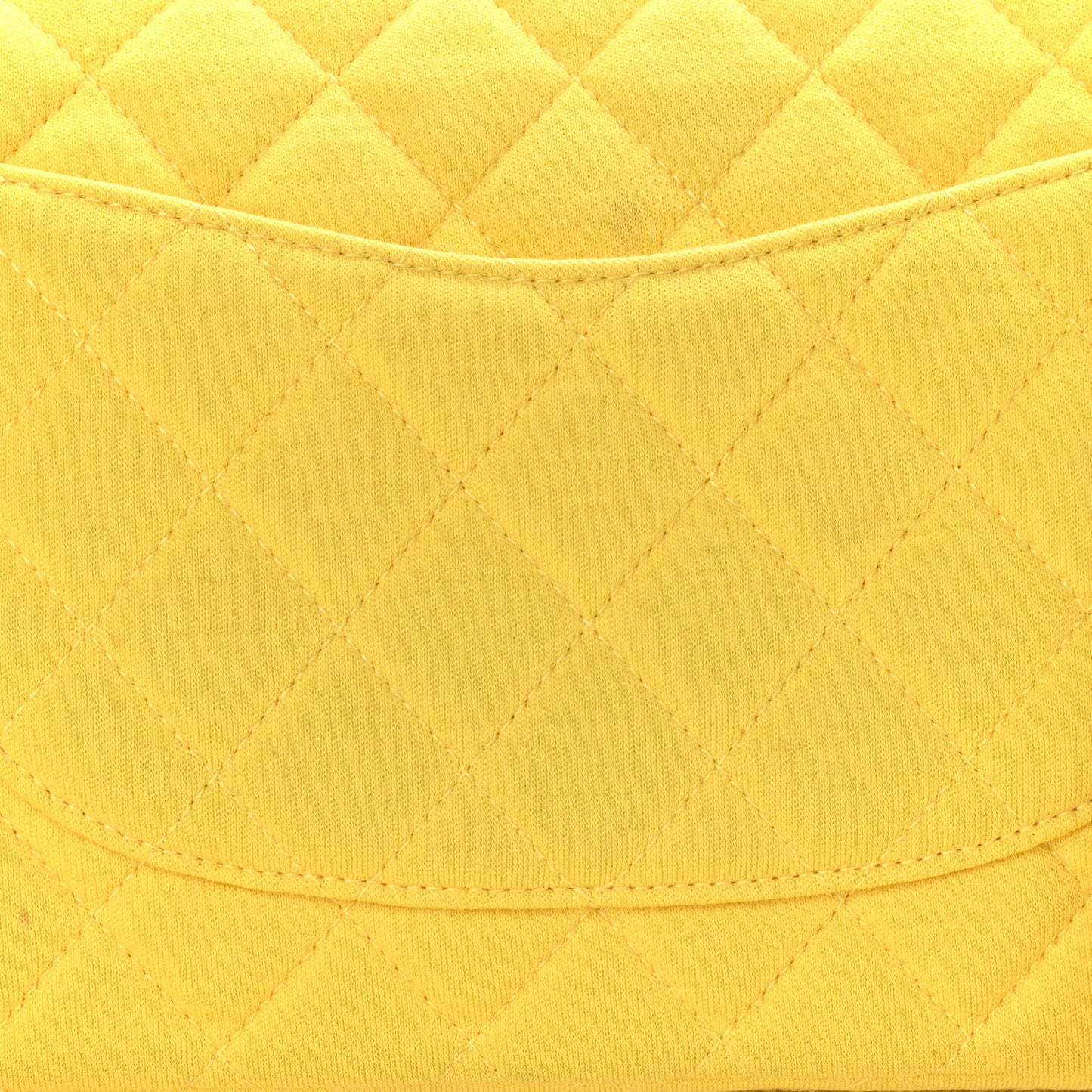 Jersey Quilted Medium Double Flap Yellow