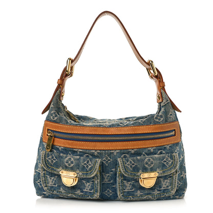 Louis Vuitton LOUIS VUITTON Monogram Denim Baggy PM Blue 1 of 10
