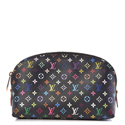 Louis Vuitton Monogram Multicolor Cosmetic Pouch Black Grenade 1 of 6