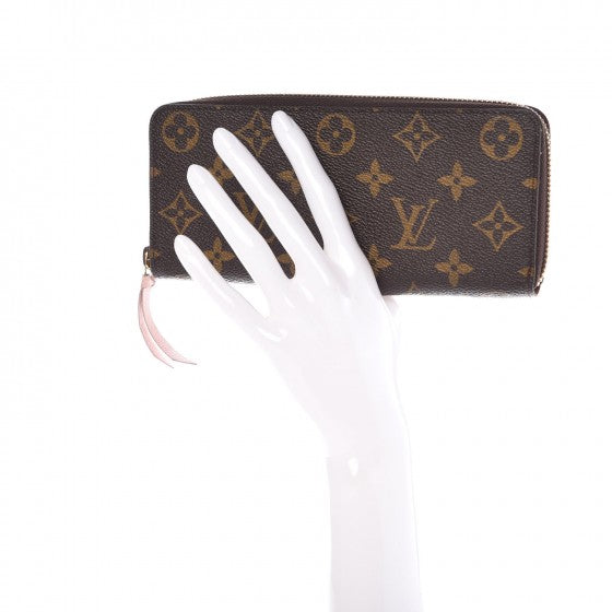 Louis Vuitton Monogram Clemence Wallet Rose Ballerine 2 of 7