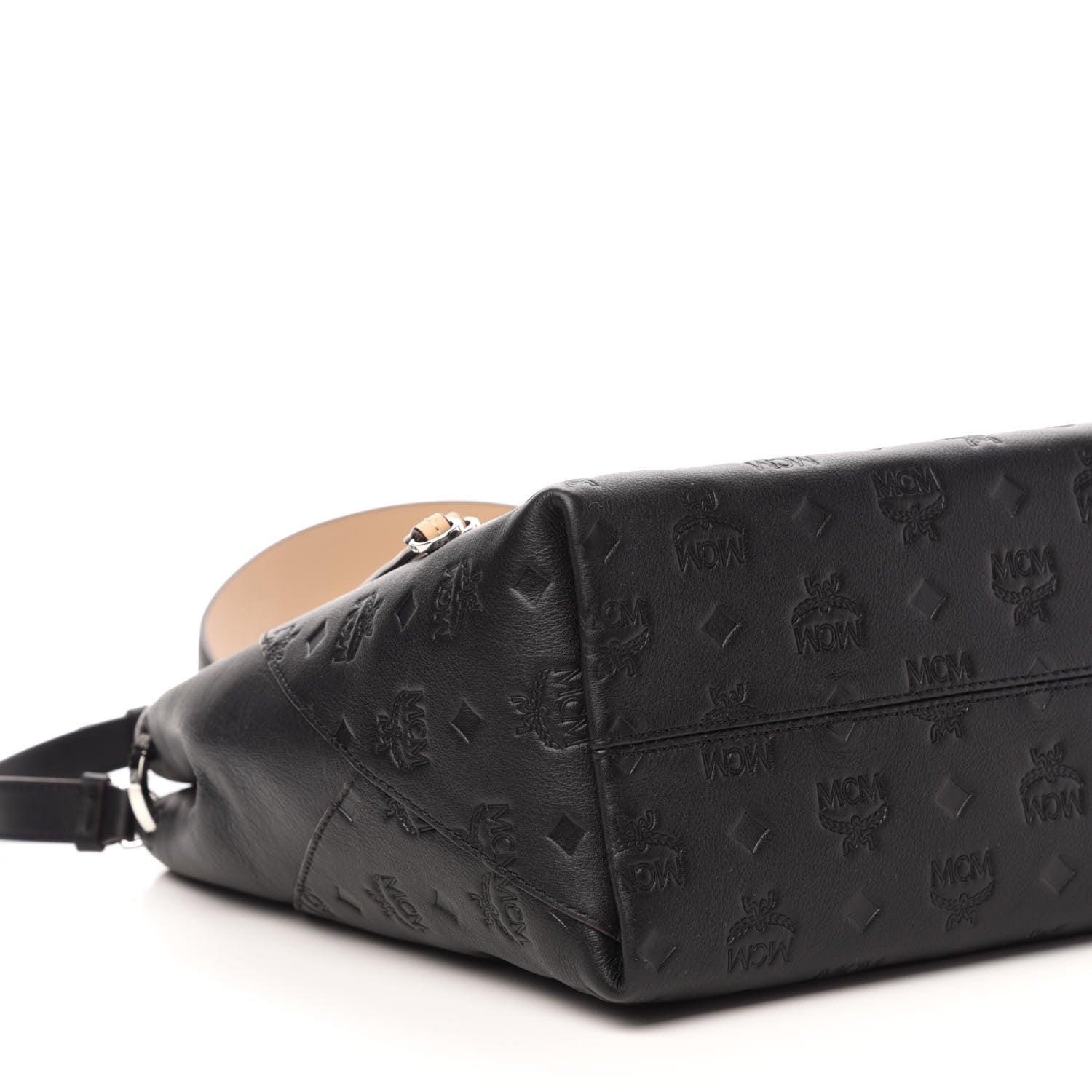 MCM Calfskin Ottomar Medium Klara Hobo Black 8 of 10