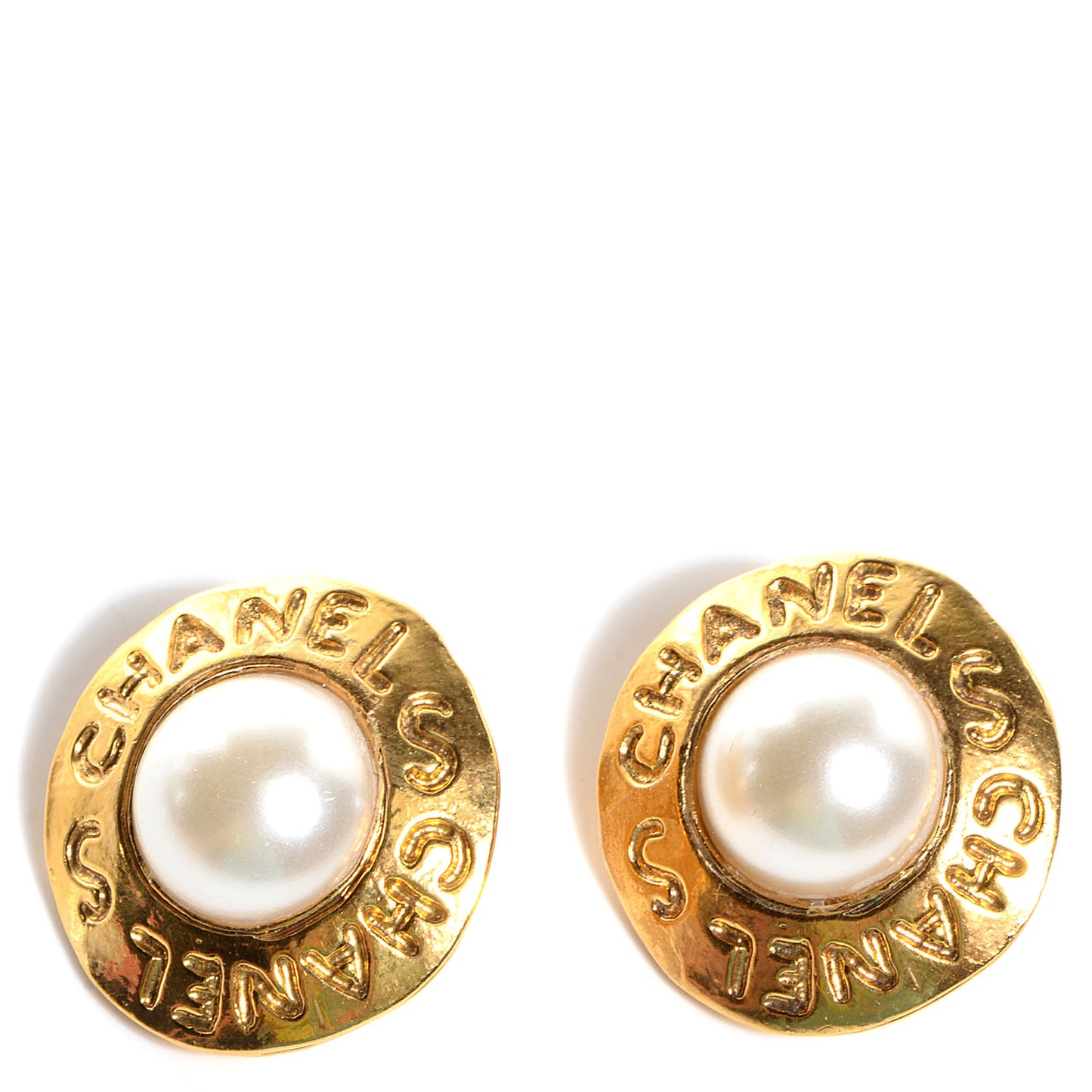 Pearl Clip On Earrings Gold