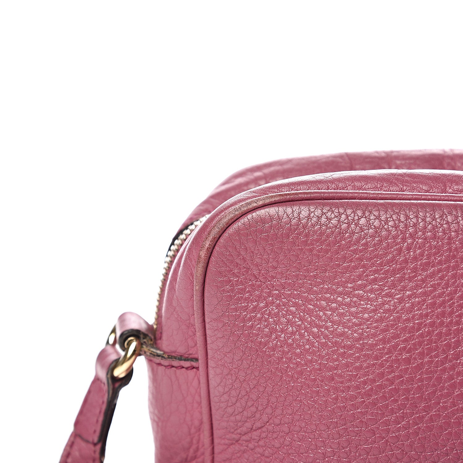 Gucci Pebbled Calfskin Small Soho Disco Bag Peonia Flower 14 of 16