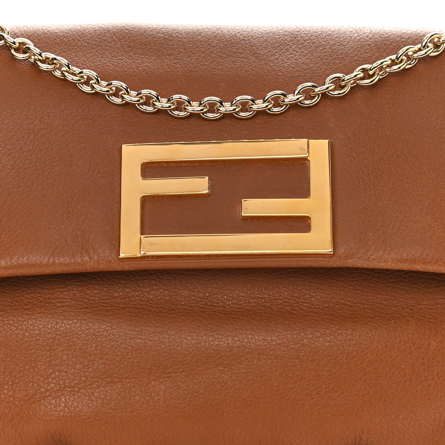 Fendi Vitello Flamingo Fendista Pouchette Crossbody Orzo 9 of 11