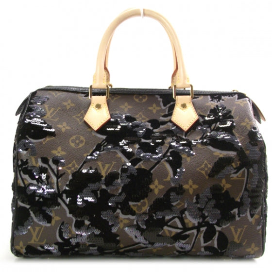 Monogram Fleur De Jais Sequins Speedy 30