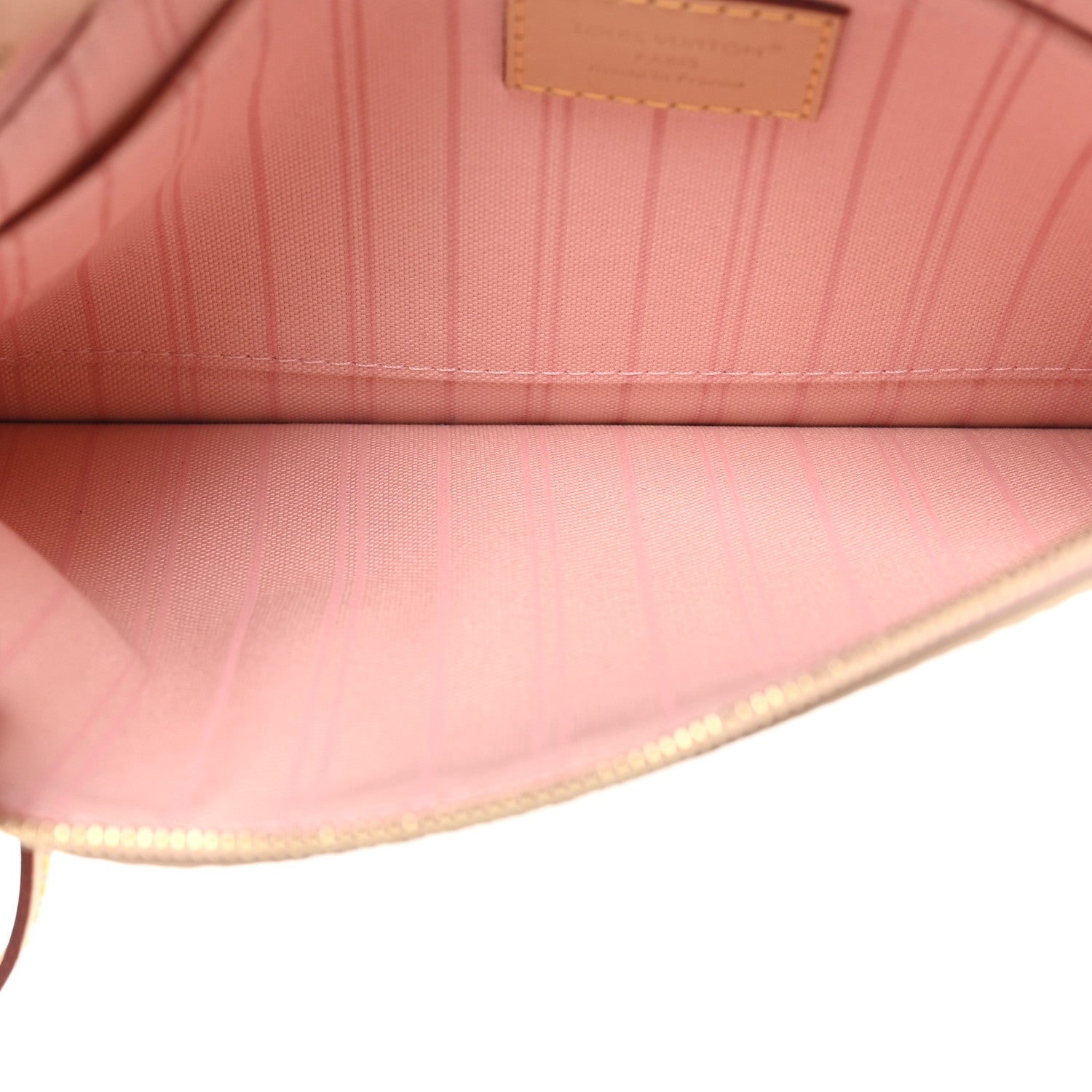 Louis Vuitton Damier Azur Neverfull MM GM Pochette Rose Ballerine 5 of 7