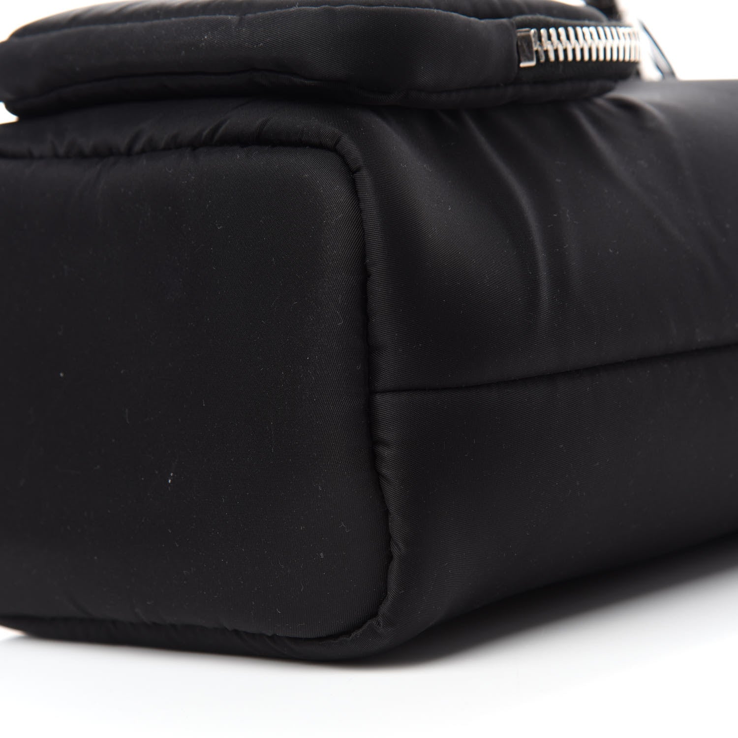 Prada Tessuto Nylon Pocket Small Cargo Tote Black Fuoco 7 of 10