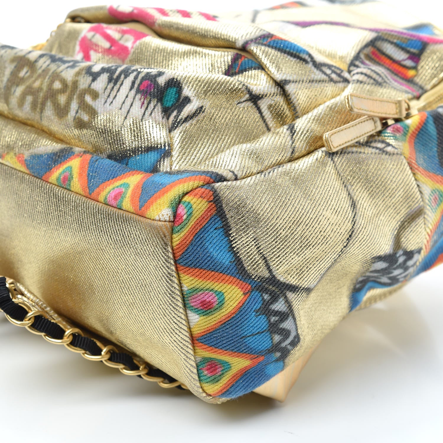 Chanel Graffiti Printed Canvas Street Spirit Backpack Multicolor 9 of 9