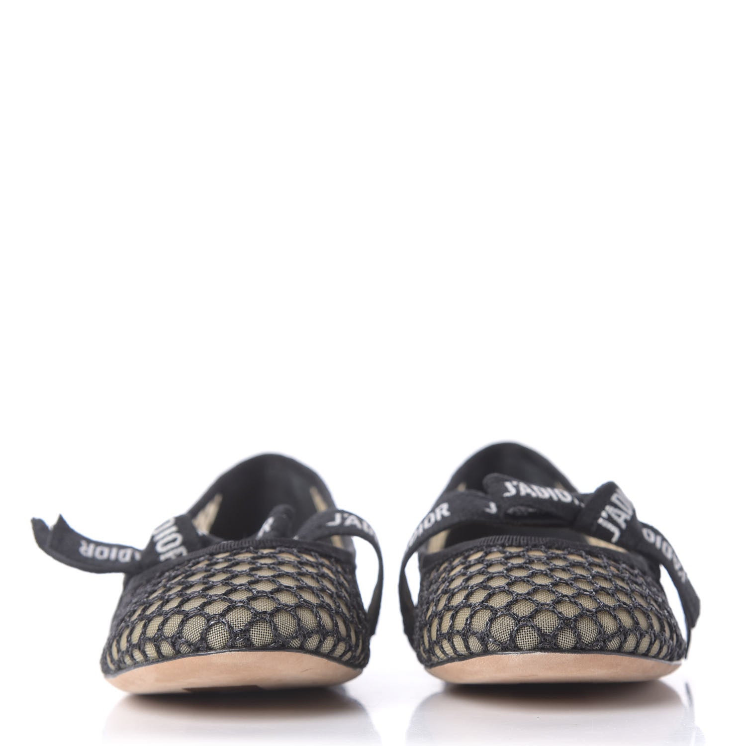 Christian Dior Resille Ribbon Miss J'Adior Ballet Flat 38.5 Black 2 of 10