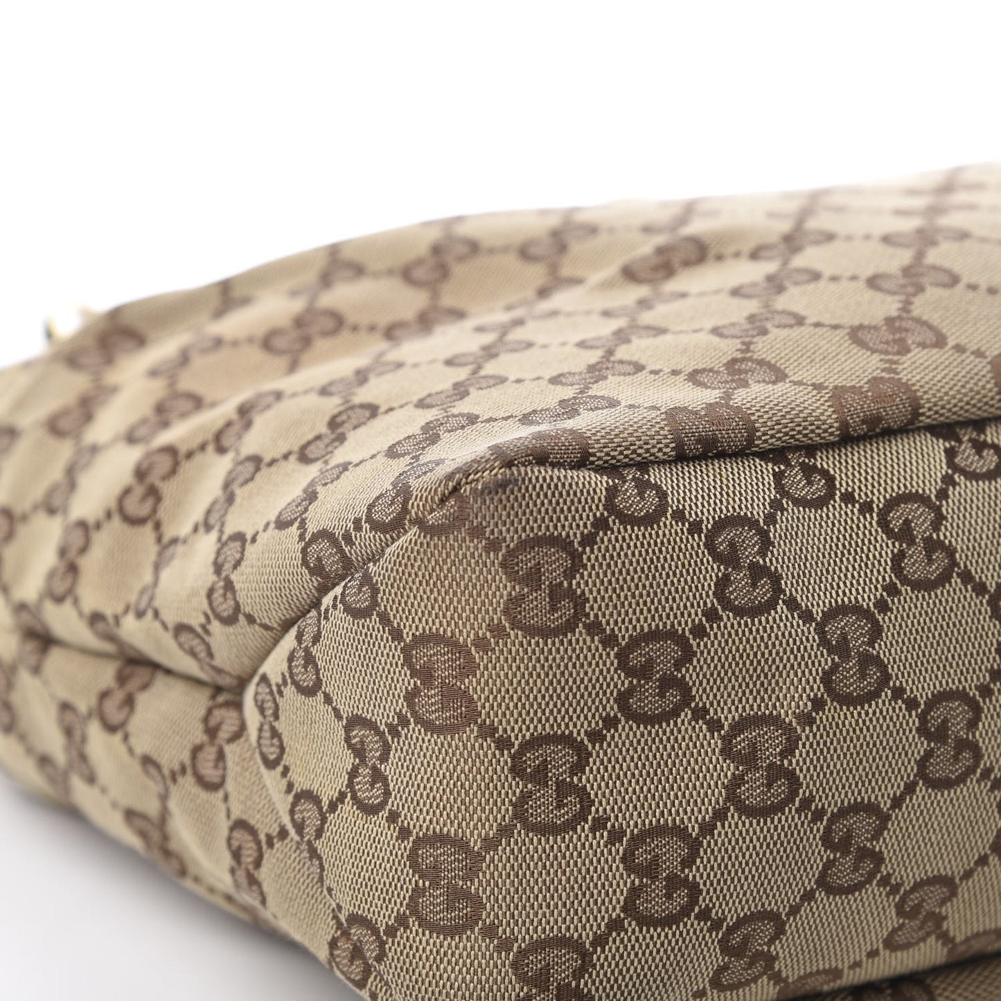 Monogram Medium Horsebit Chain Hobo Off White