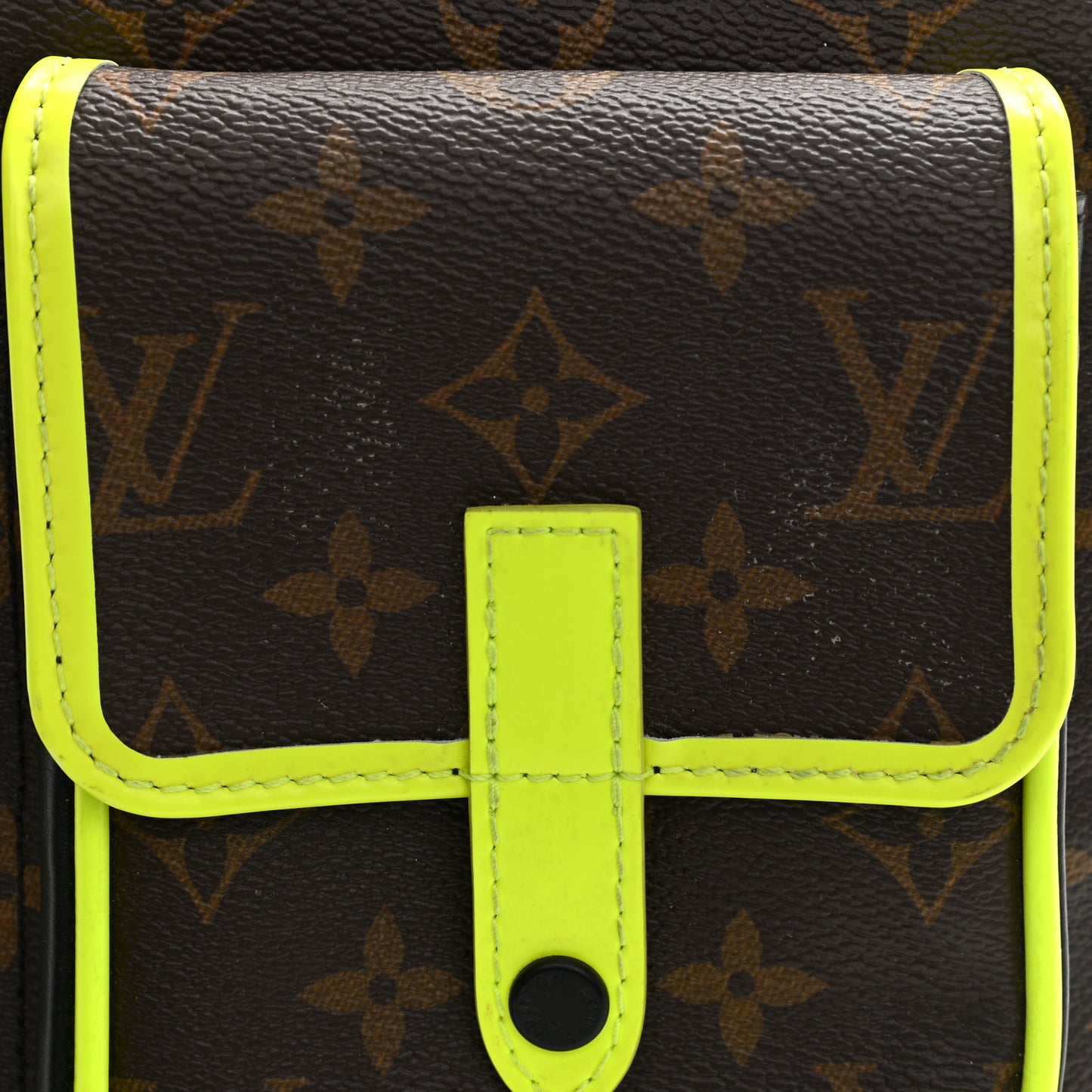 Monogram Macassar Christopher Wearable Wallet Fluorescent Yellow