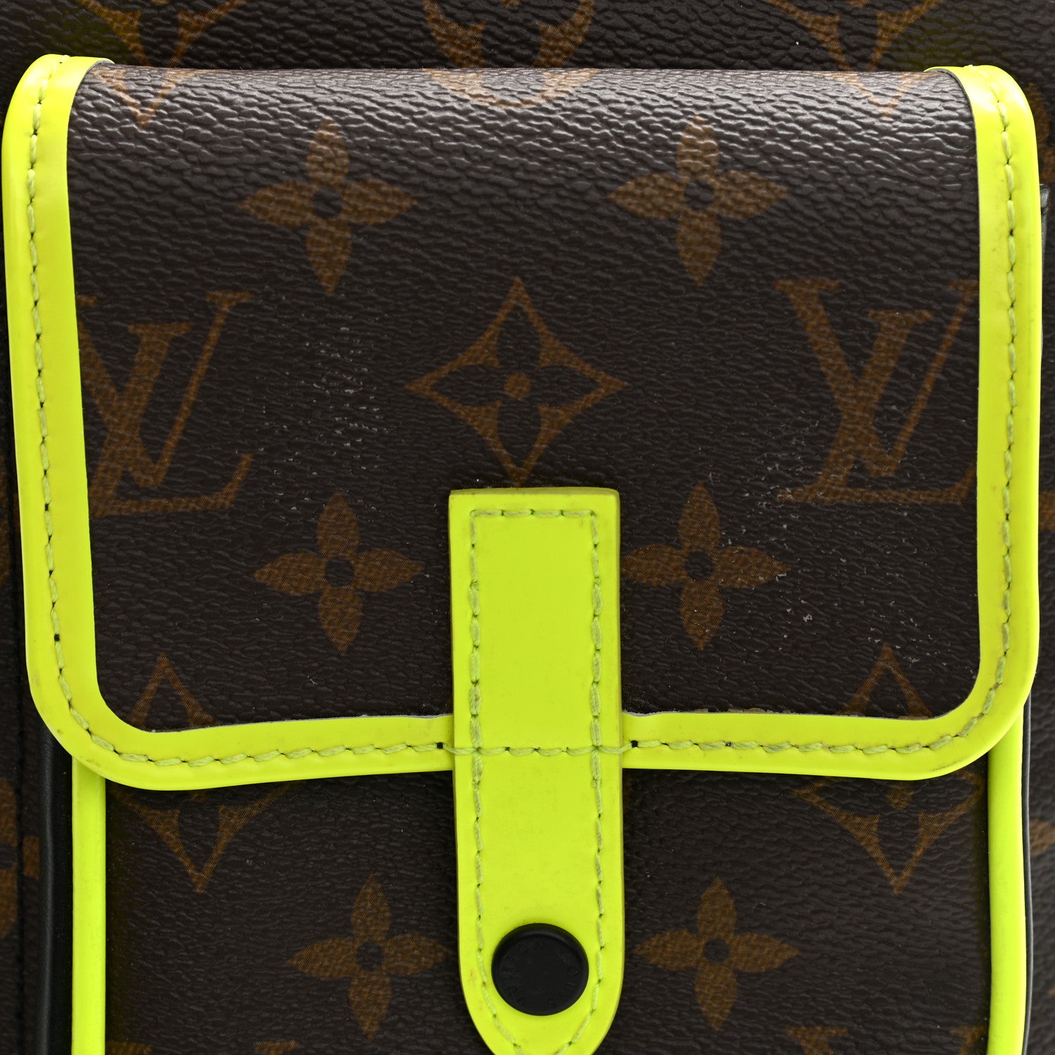Louis Vuitton Monogram Macassar Christopher Wearable Wallet Fluorescent Yellow 7 of 7