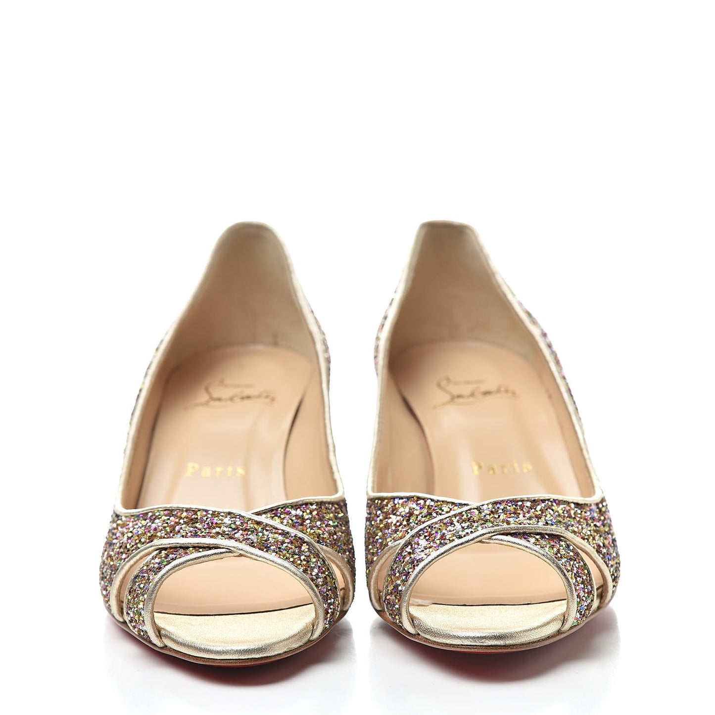 Glitter Nappa Croisette 45 Pumps 36.5 Multicolor