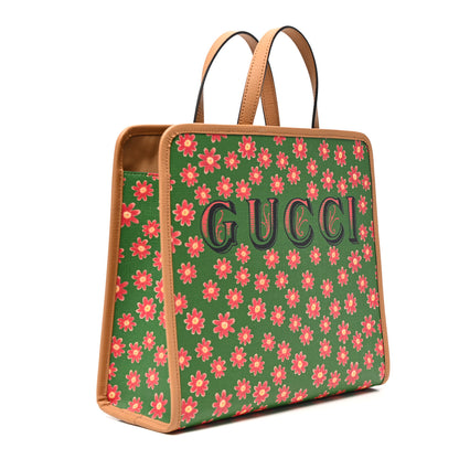 Gucci Canvas Kitten Print Children Tote Green 3 of 11