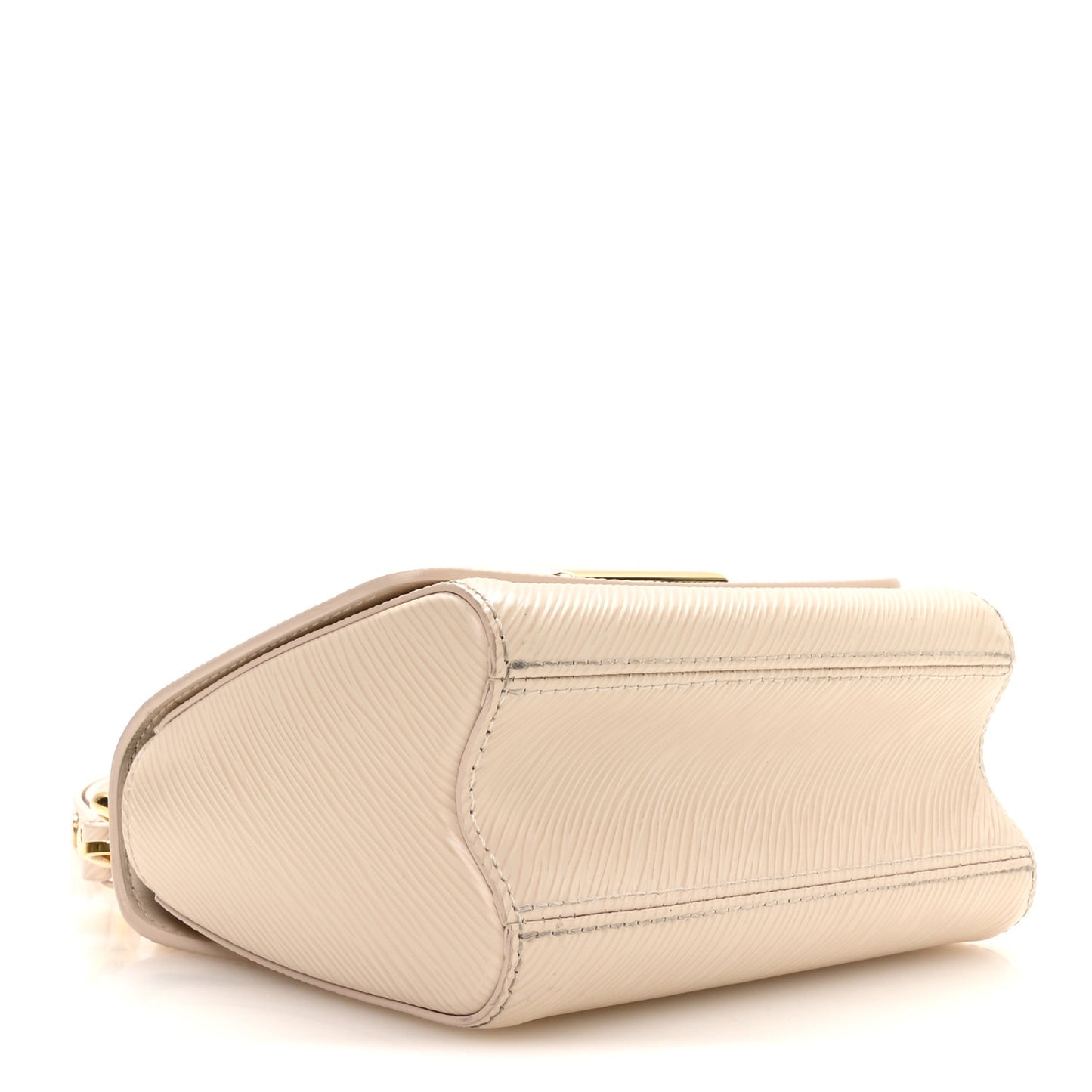 Epi Twist Braided Chain Shoulder Bag PM Quartz White