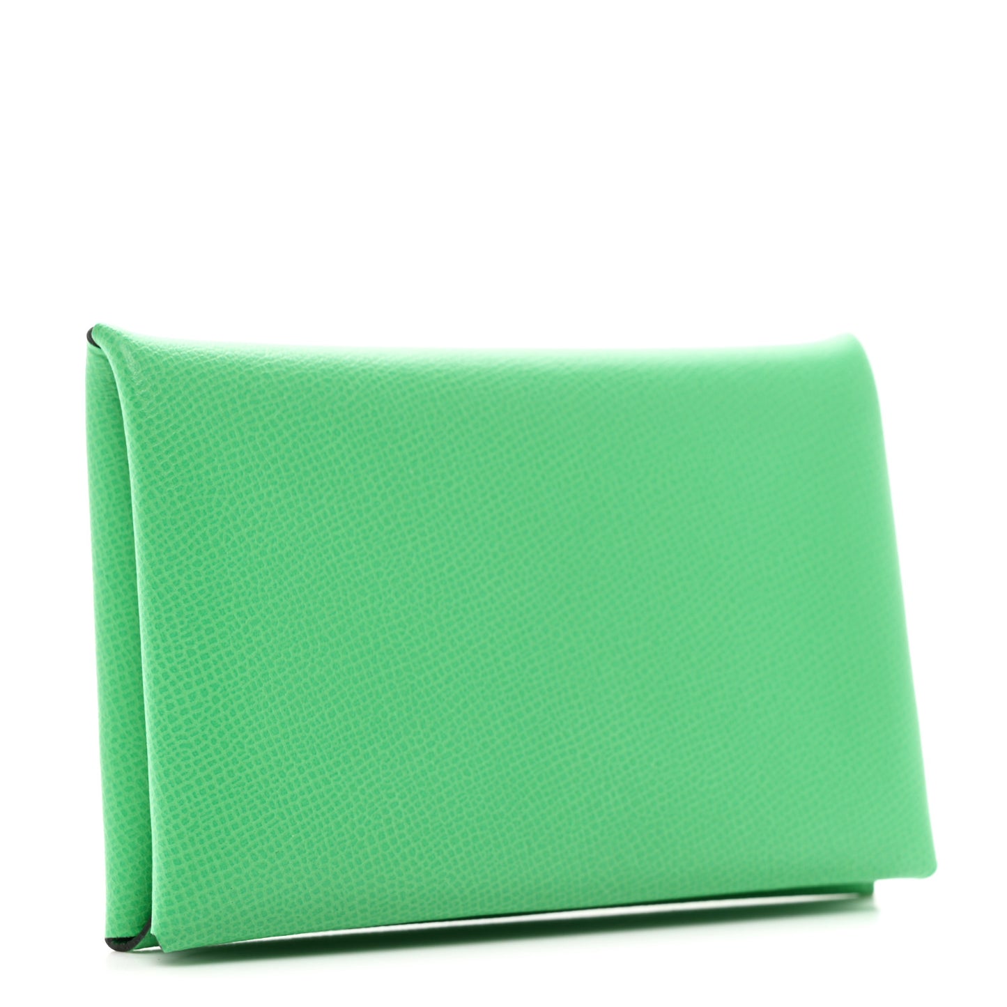 Madame Calfskin Calvi Card Case Menthe
