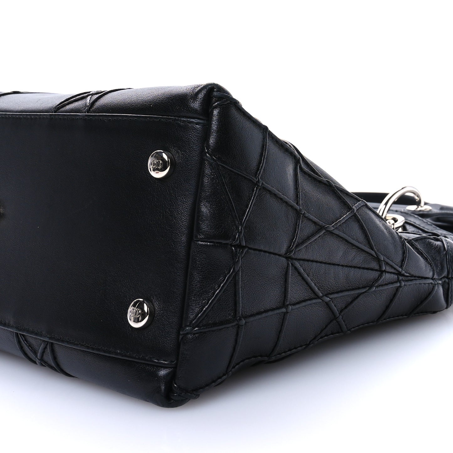 Lambskin Cannage Medium Granville Tote Black