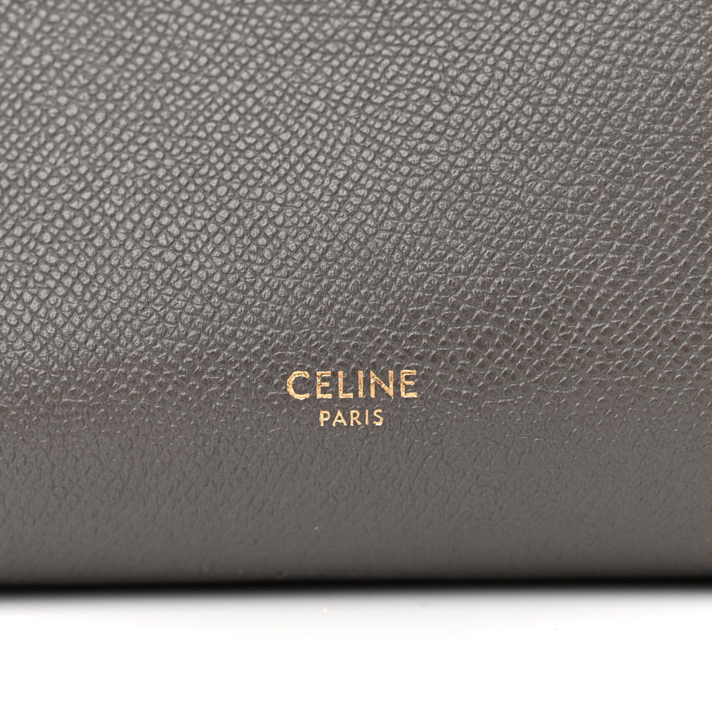 Grained Calfskin Nano Belt Bag Grey