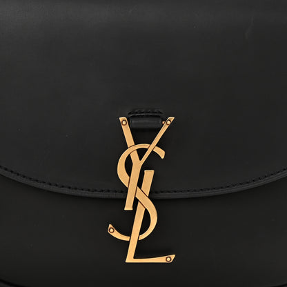 Saint Laurent Smooth Calfskin Monogram Medium Kaia Satchel Black 8 of 10