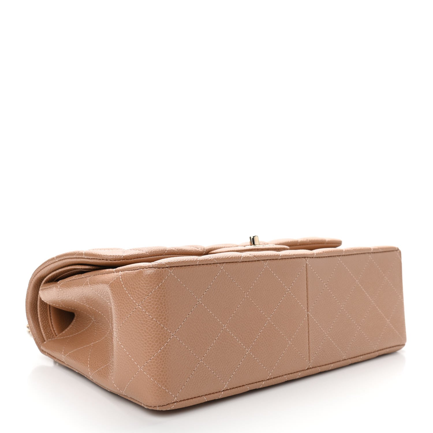 Chanel Caviar Quilted Jumbo Double Flap Beige 4 of 11