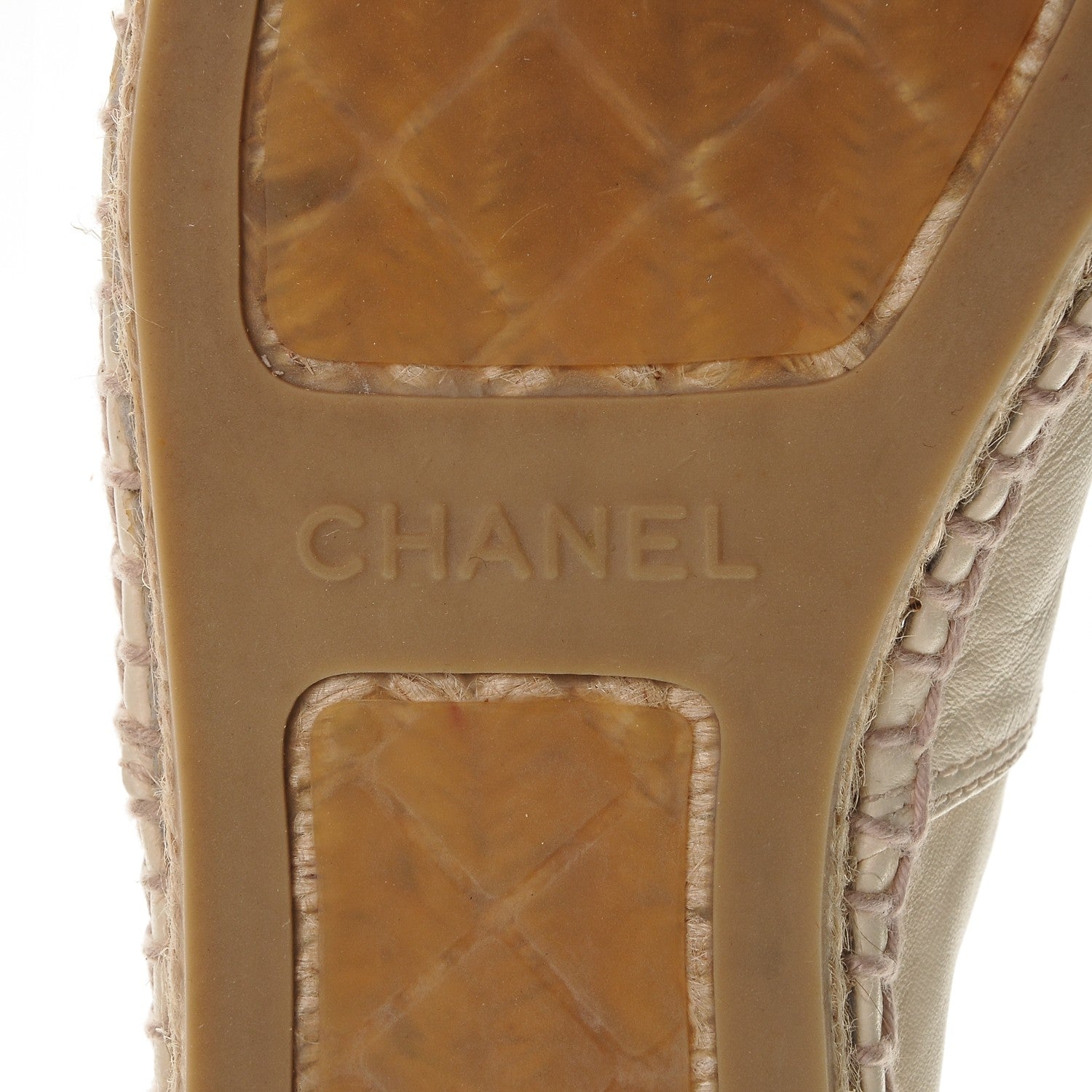 Chanel Lambskin CC Espadrilles 38 White Black 6 of 16