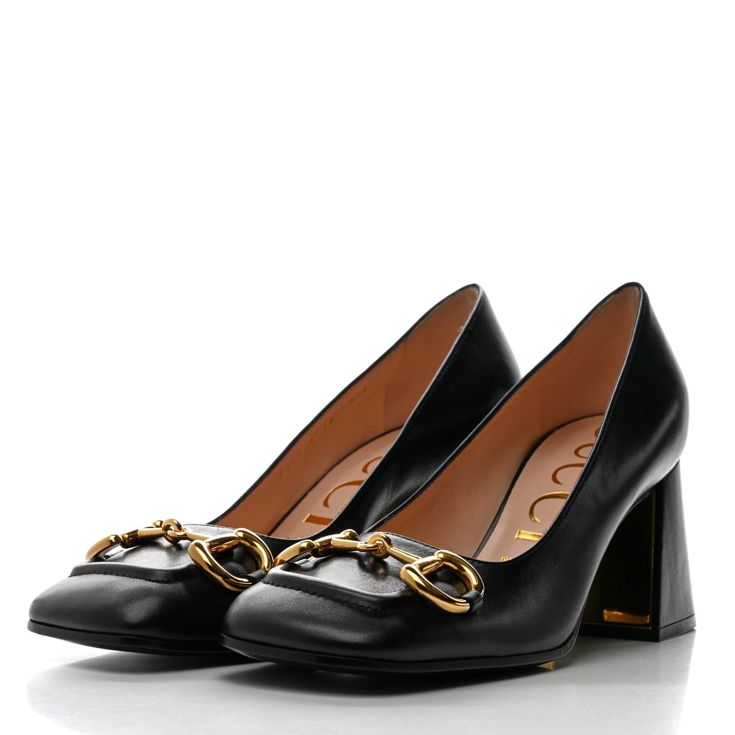 Gucci Malaga Kid Horsebit 75mm Pumps 38 Black 4 of 9