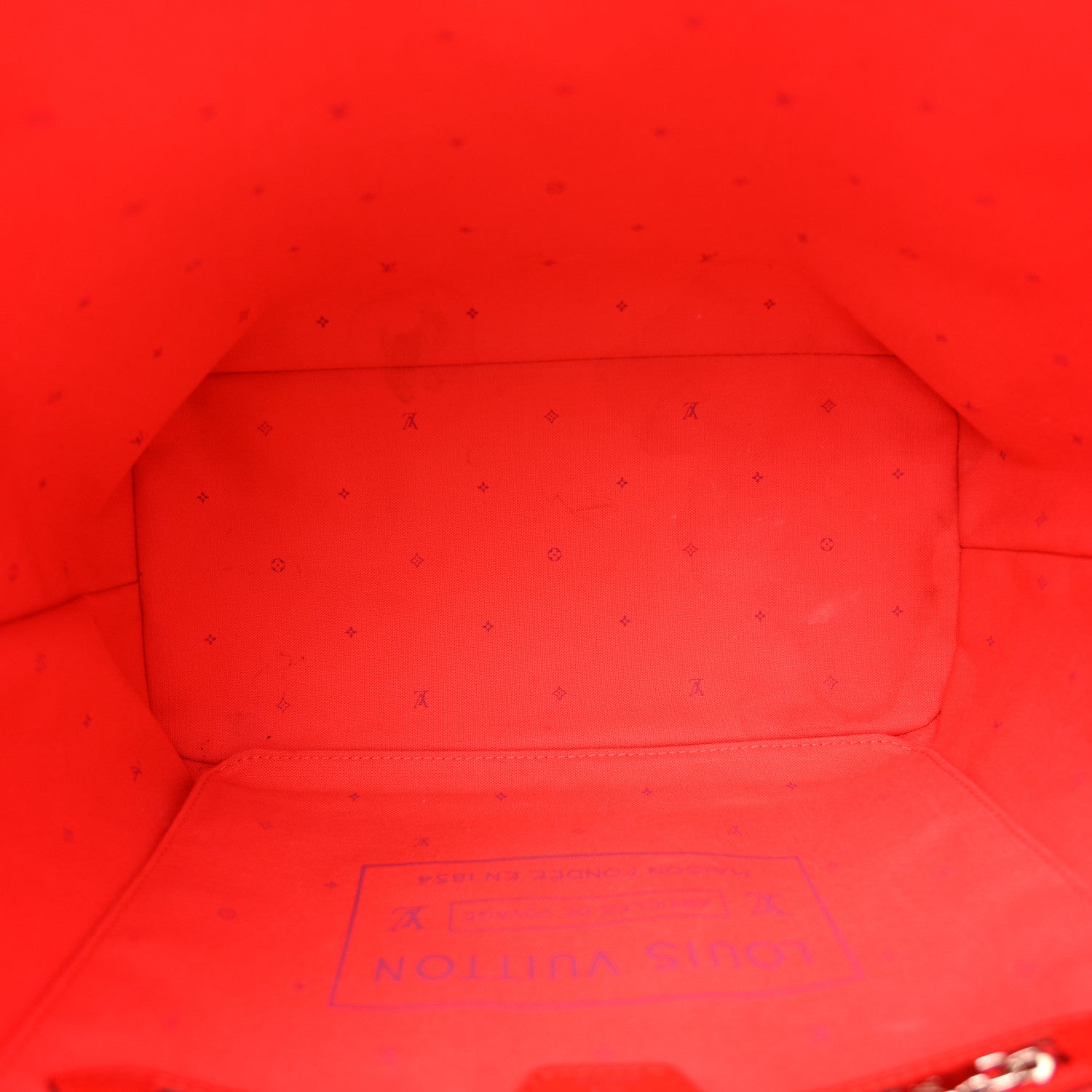 Louis Vuitton Monogram Escale Neverfull MM Rouge 5 of 12