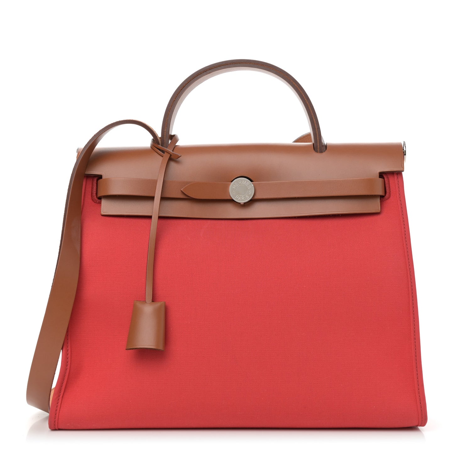 Vache Hunter Toile Herbag Zip 31 PM Rouge Tomate Natural
