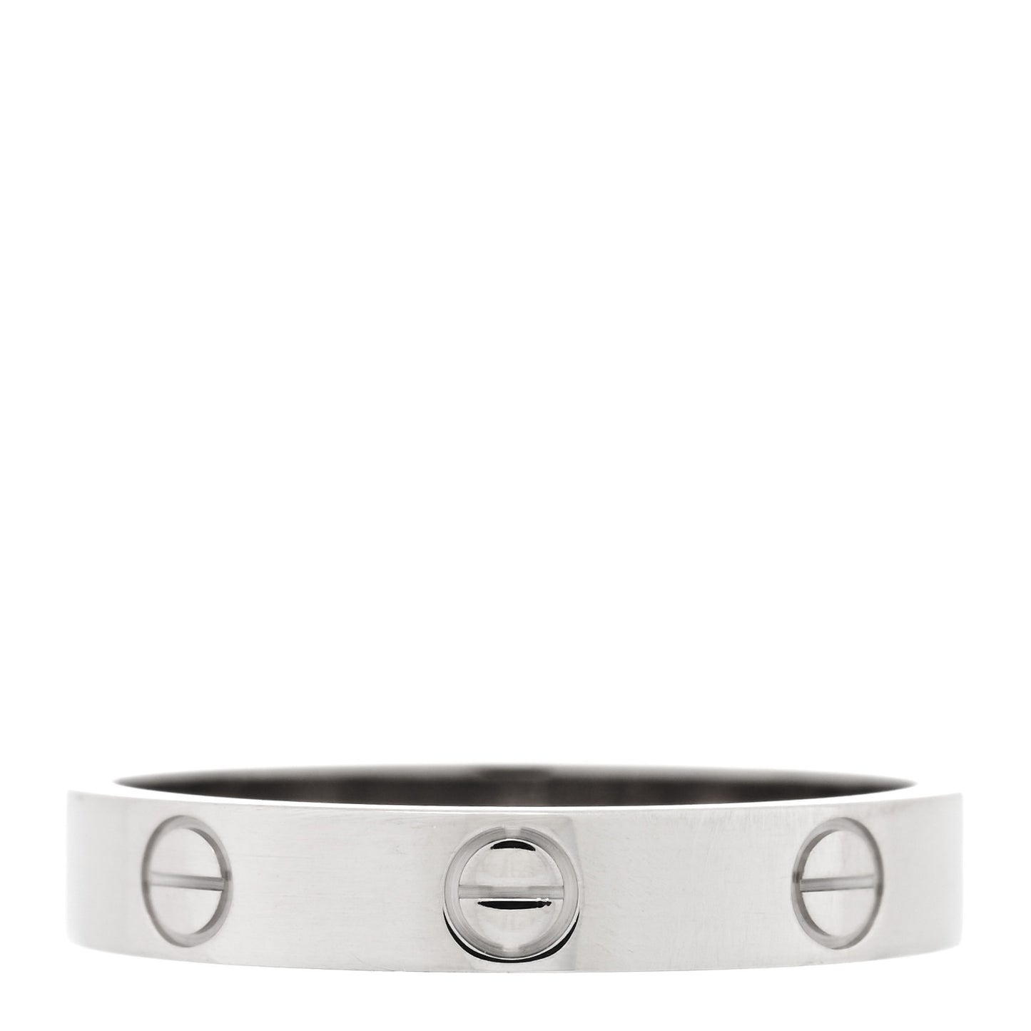 18K White Gold 3.5mm LOVE Wedding Band Ring 57 8