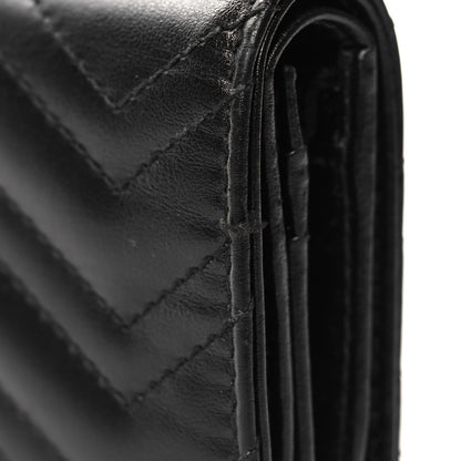 Gucci Calfskin Matelasse GG Marmont Card Case Wallet Black 10 of 11