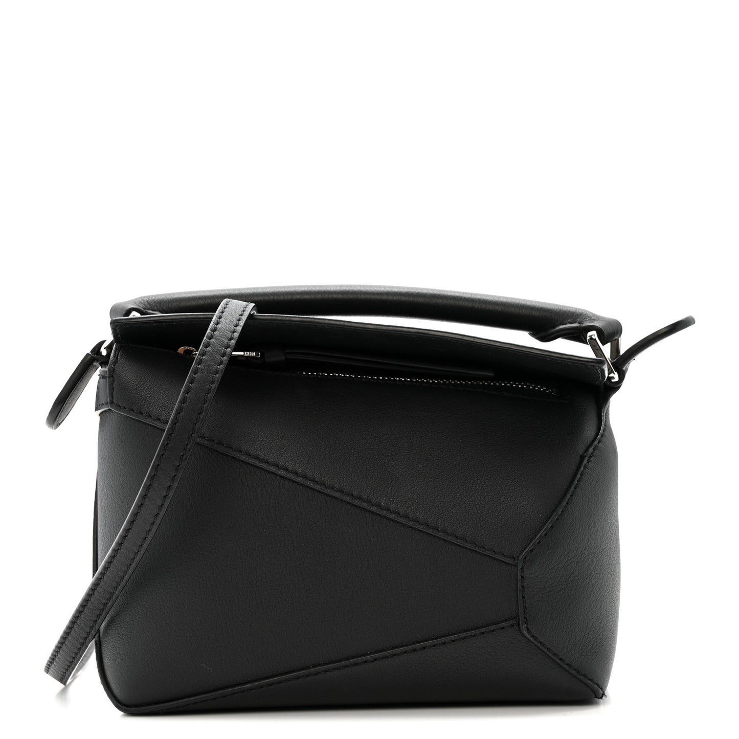 Calfskin Mini Puzzle Edge Bag Black