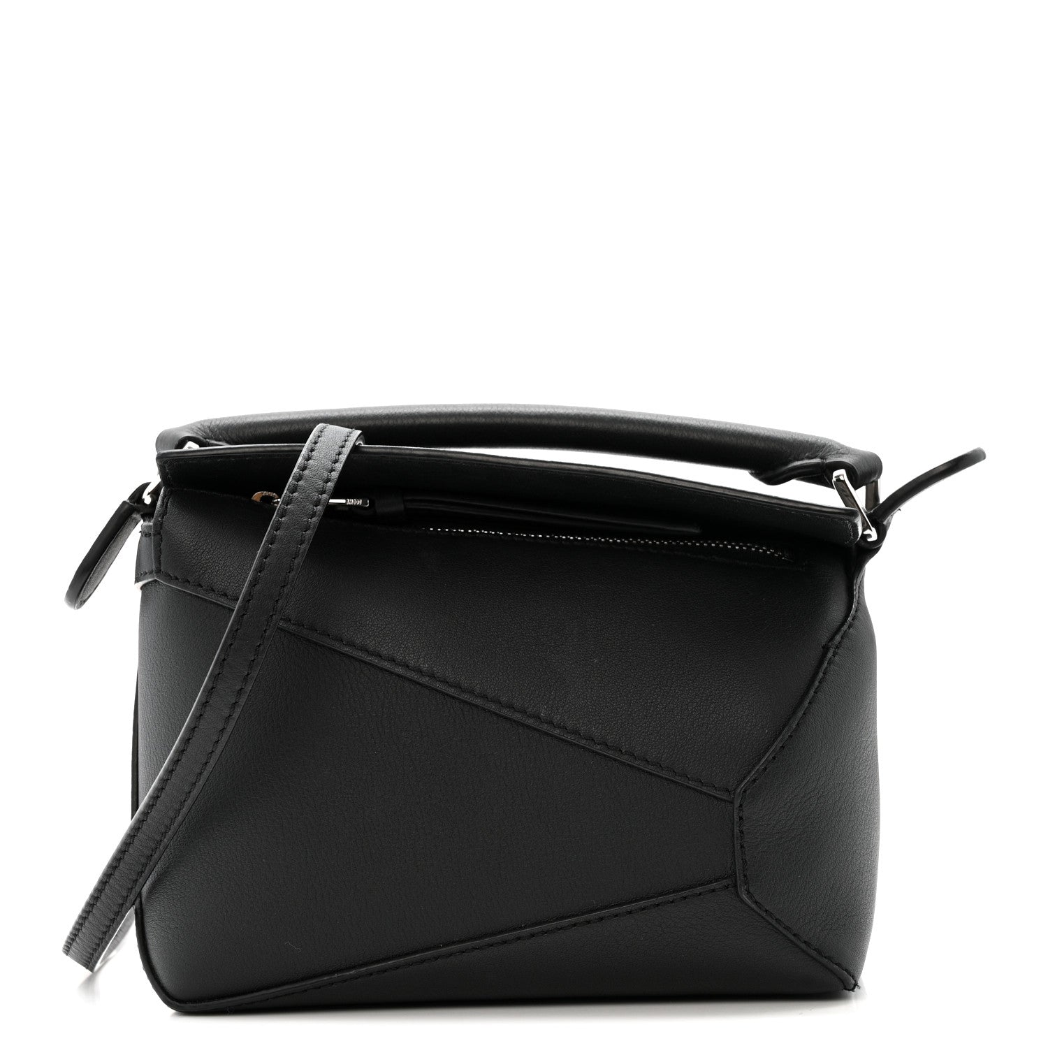 Loewe Calfskin Mini Puzzle Edge Bag Black 1 of 13