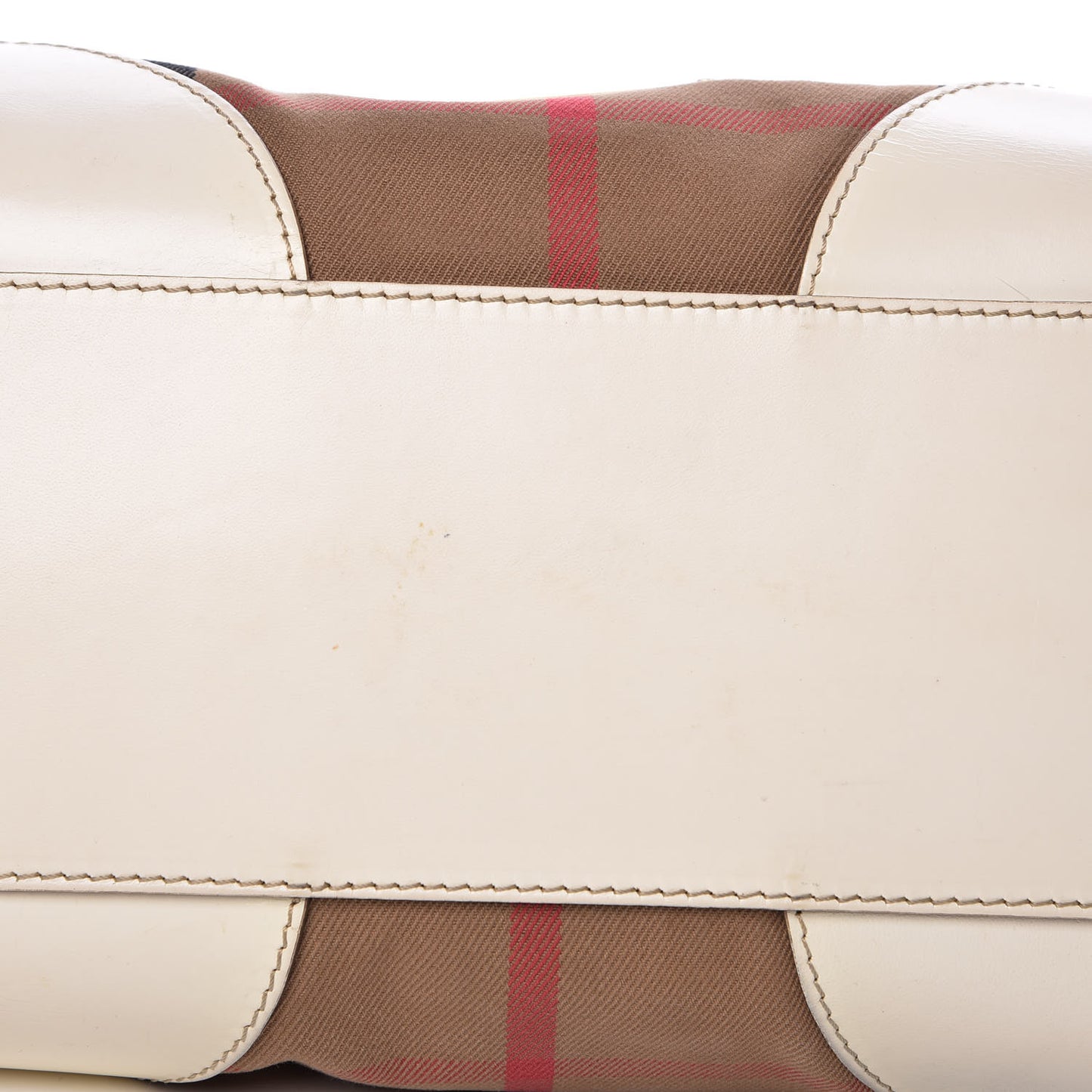 House Check Small Canterbury Tote White