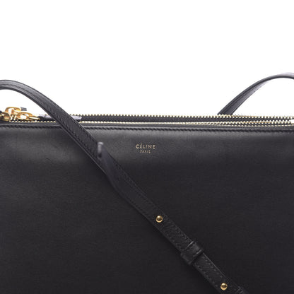 Celine Lambskin Large Trio Crossbody Bag Black 12 of 12