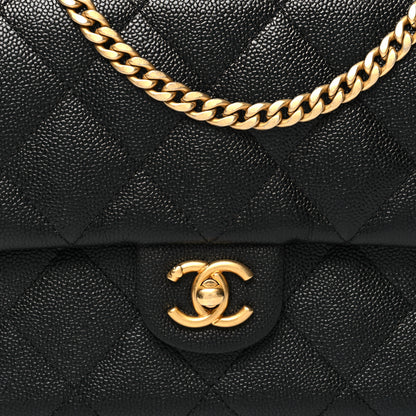 Chanel Caviar Quilted Sweetheart Flap Black 8 of 10