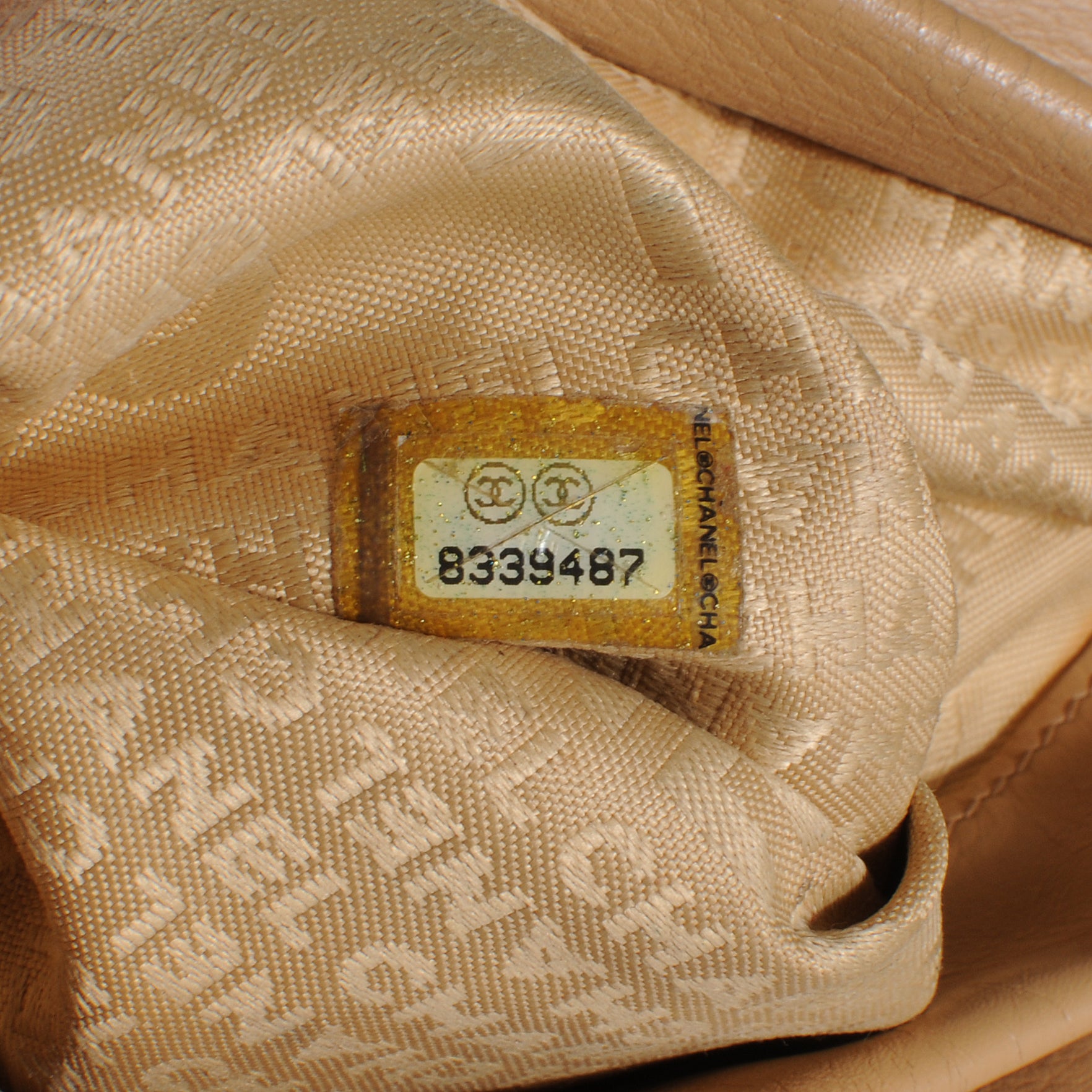 Chanel Calfskin CC Bucket Bag Beige 6 of 9