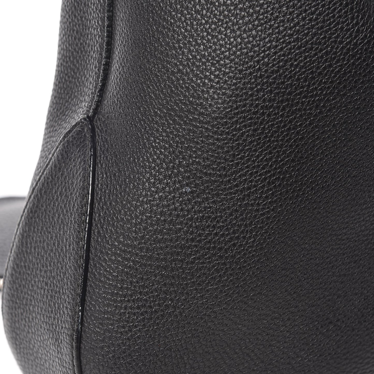 Soft Grained Calfskin Large Jackie Hobo Black