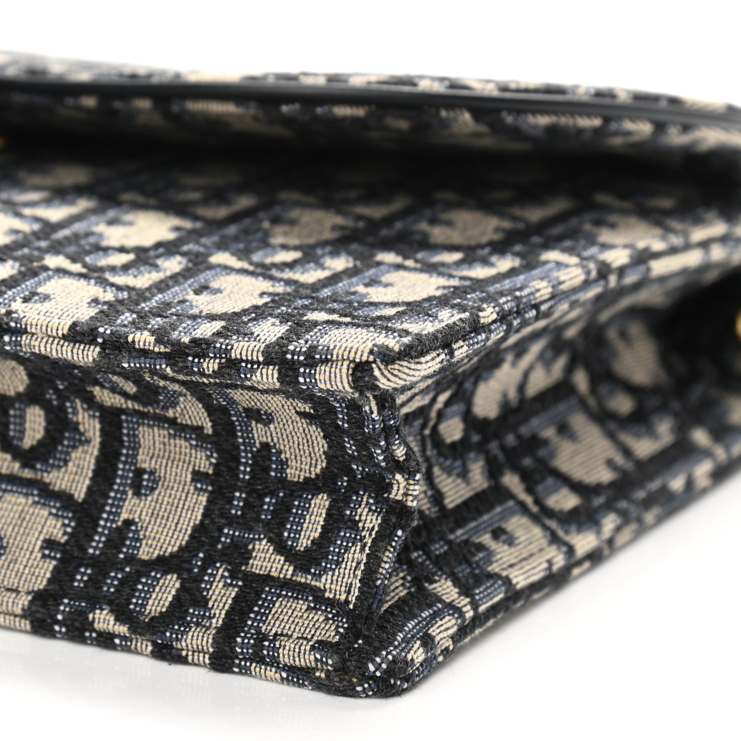 Christian Dior Oblique Saddle Chain Pouch Blue 10 of 11