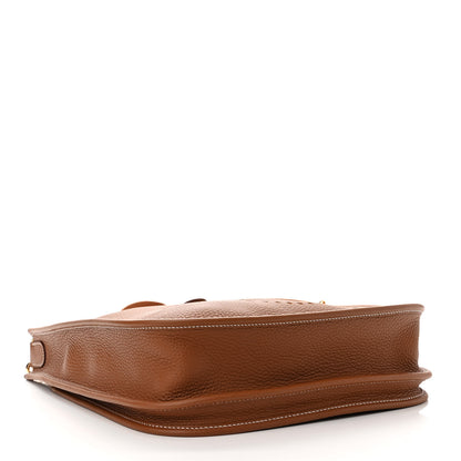Hermes Taurillon Clemence Evelyne III PM Gold 4 of 11