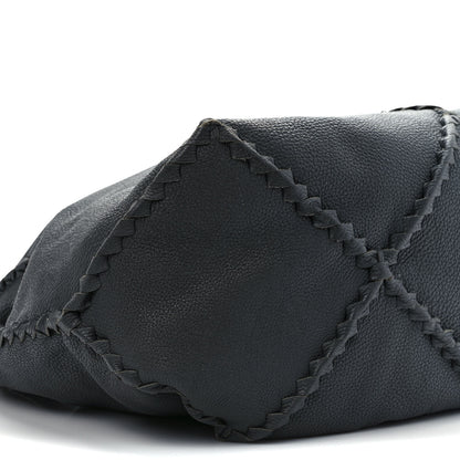Bottega Veneta Washed Cervo Deerskin Shoulder Bag New Light Grey 8 of 13