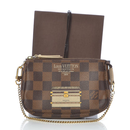 Louis Vuitton Damier Ebene Trunks and Locks Mini Pochette Accessories 9 of 9