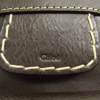 Chloe Calfskin Edith Satchel Brown 10 of 12