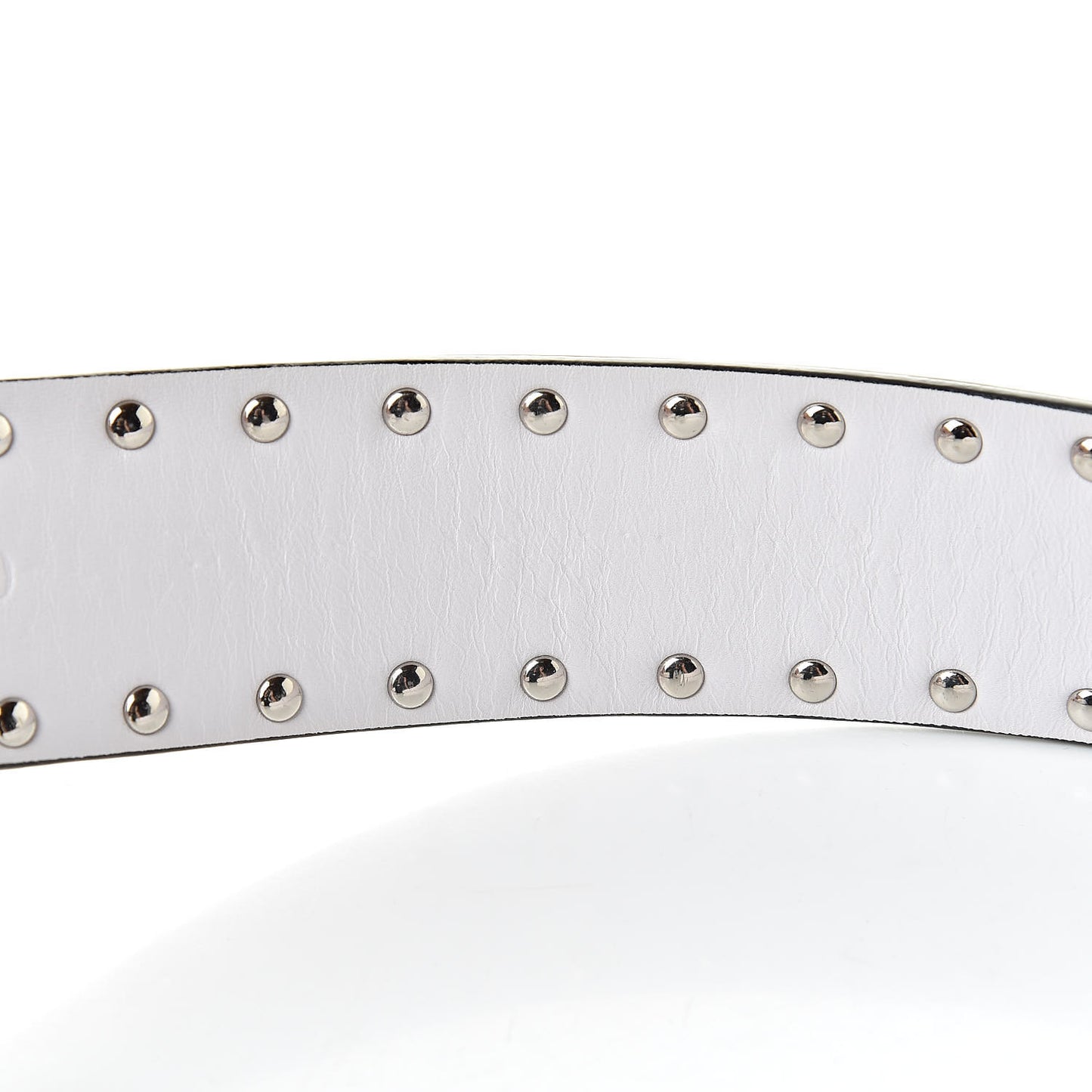 Lambskin Free Rockstud Spike Shoulder Strap Optic White