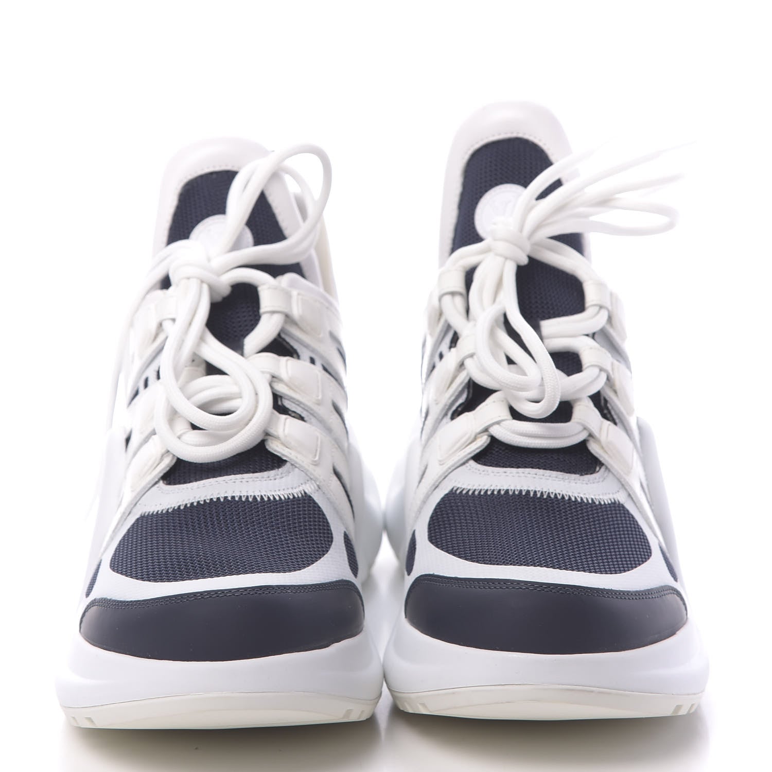 Louis Vuitton Calfskin Technical Nylon LV Archlight Sneakers 39 Marine 2 of 13