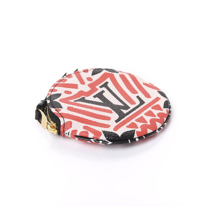 Louis Vuitton Monogram Giant Crafty Round Coin Purse Creme Rouge 5 of 7