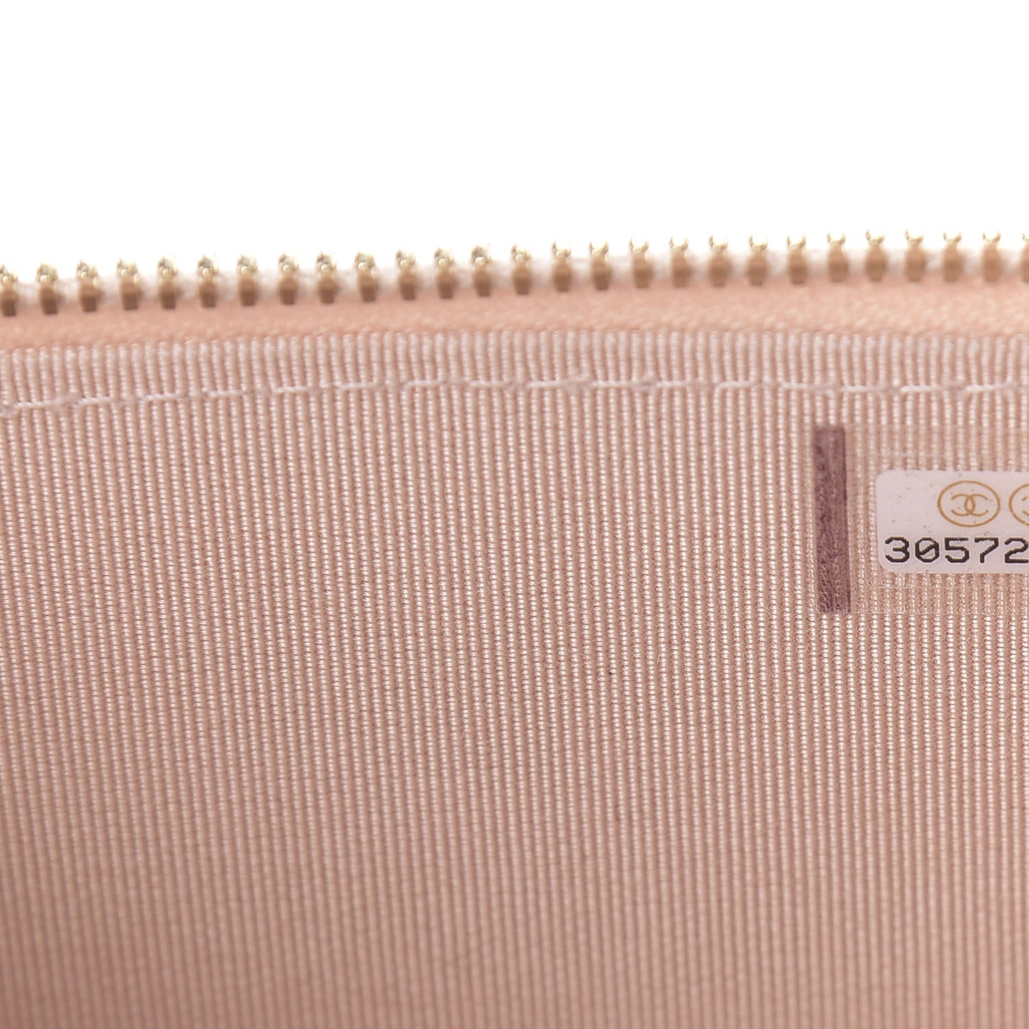 Caviar Quilted Mini Vanity Case With Chain Light Pink