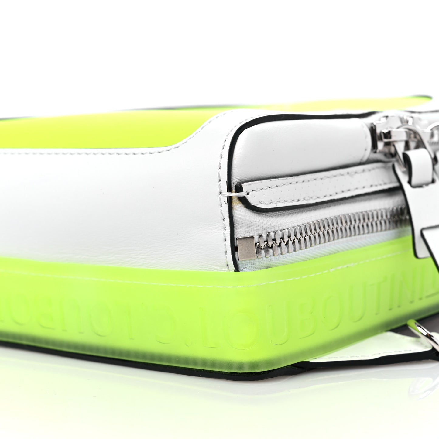 Calfskin Loubifunk Crossbody White Fluo