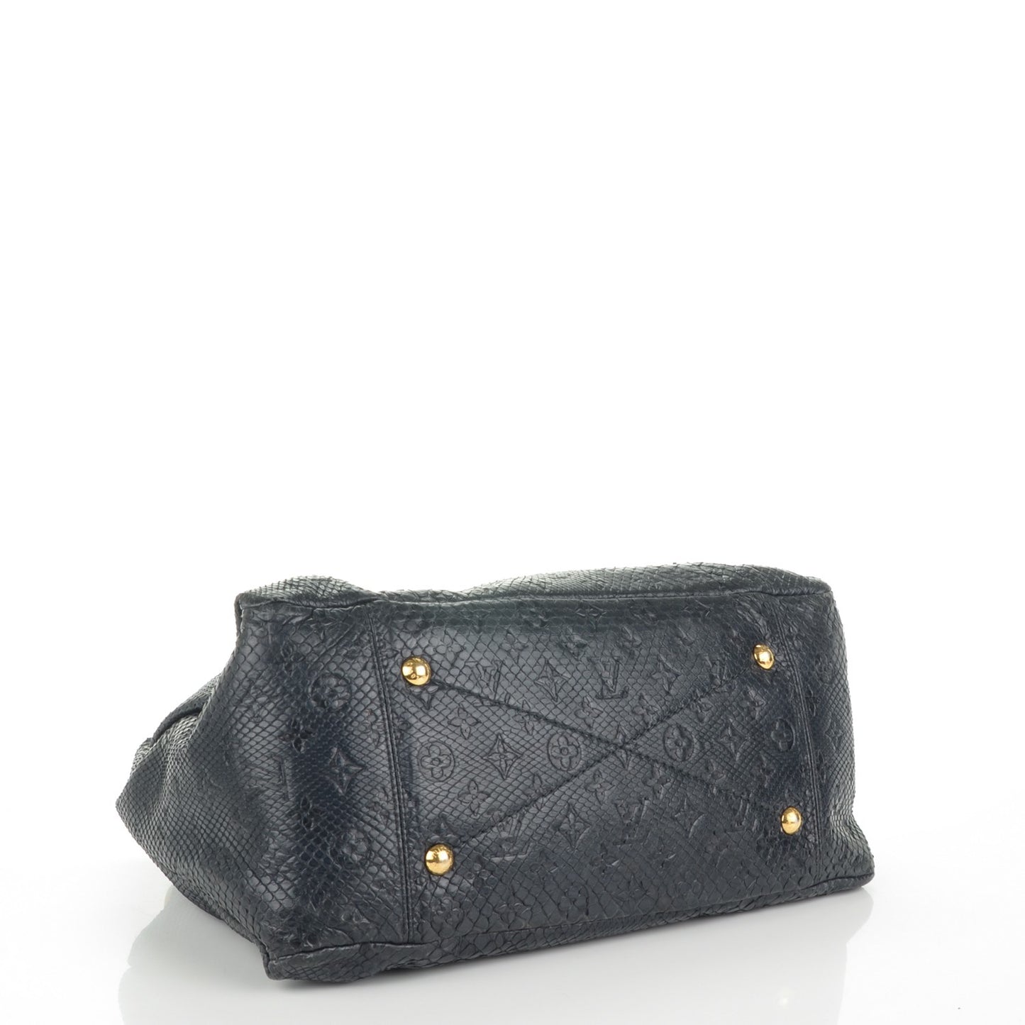 Python Embossed Monogram Artsy MM Marine