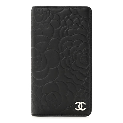 Chanel Lambskin Camellia Embossed Medium Agenda Cover Black 1 of 9