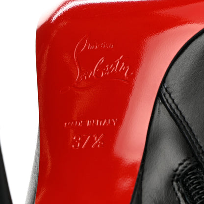 Christian Louboutin Calfskin Gorgona 85 Ankle Boots 37.5 Black 7 of 13